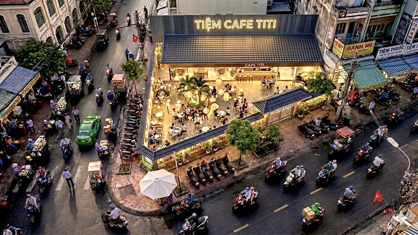 Thiết Kế & Thi Công Tiệm Cafe Titi